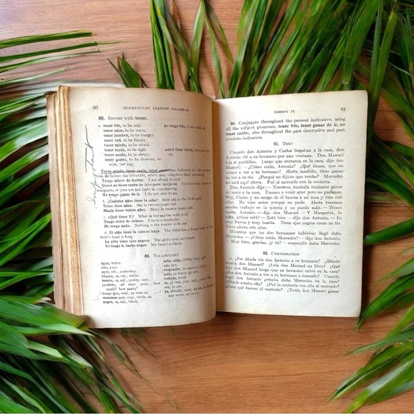 Vintage 1924 Elementary Spanish Grammar by Espinosa & Allen – Hardcover - Picture 10 of 13